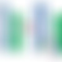 Reciprocal translocation: 2 broken chromsome pieces from different chromosomes (blue and green) a...